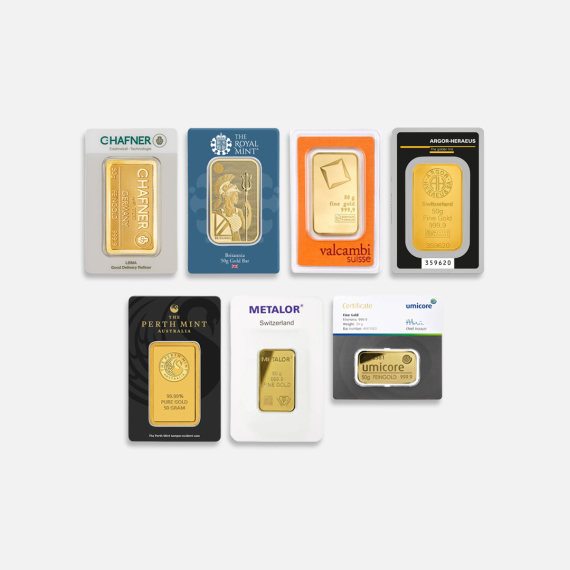 50 g sztabka złota CertiPack 50 g sztabka złota CertiPack