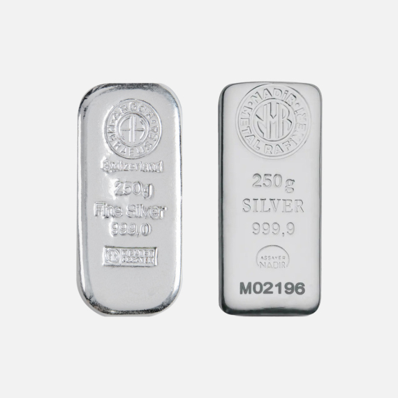250 g sztabka srebra 250 g sztabka srebra